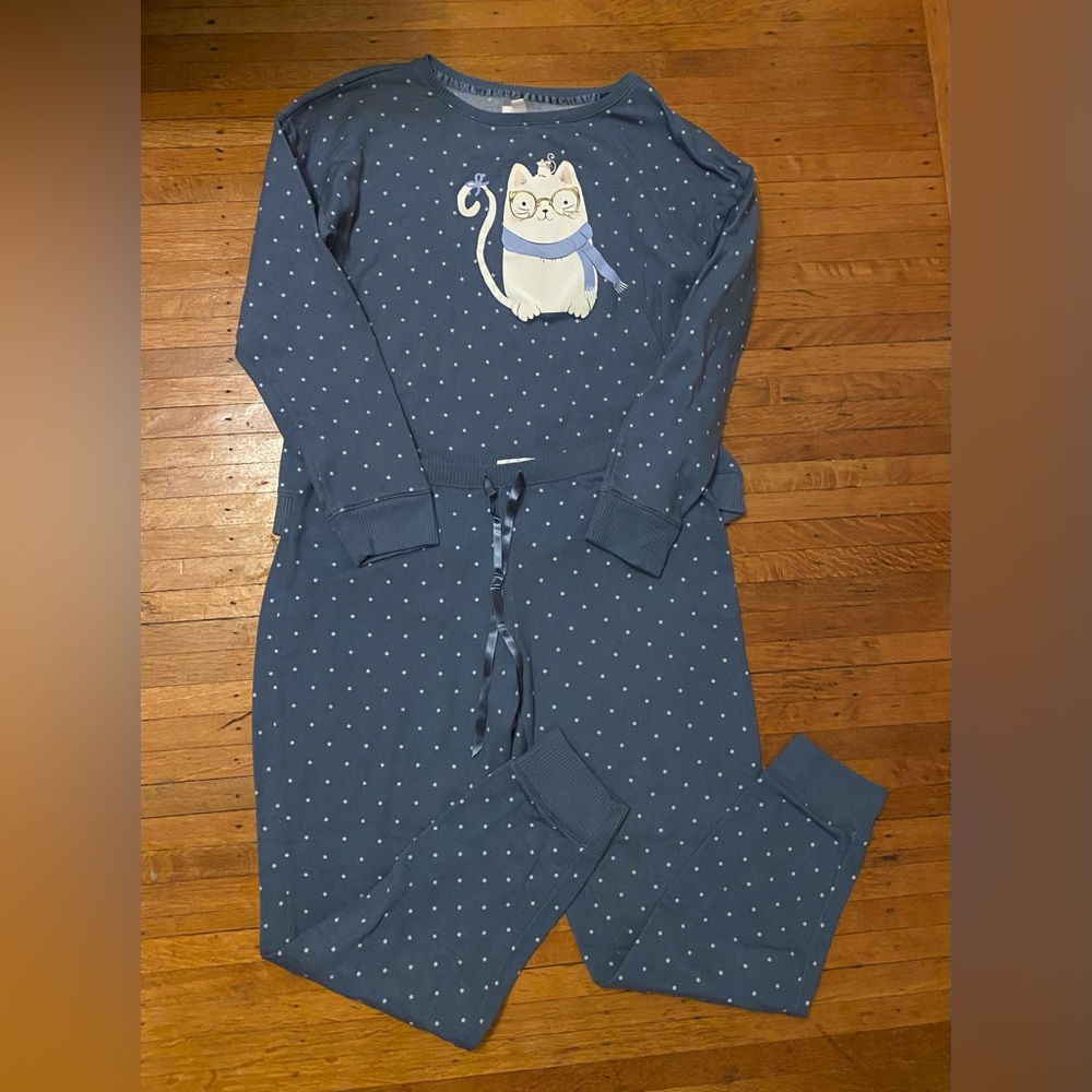 Lauren Conrad Blue Cat PJs